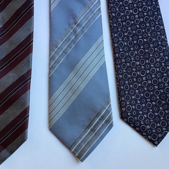 3 Z Zegna classy slim all silk ties Made in Italy 🇮🇹 - Picture 5 of 6